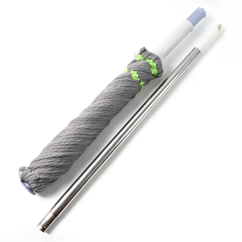 TwistEase™ Self-Twisting Water Rotating Mop | Hands-Free Drying, Reusable Microfiber Pad 🌱