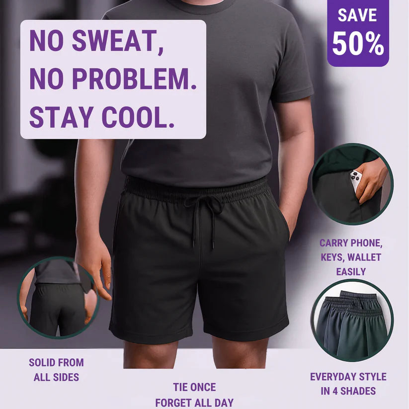 Combo of 4 Men's Stretchable Cotton Shorts (Multicolor)