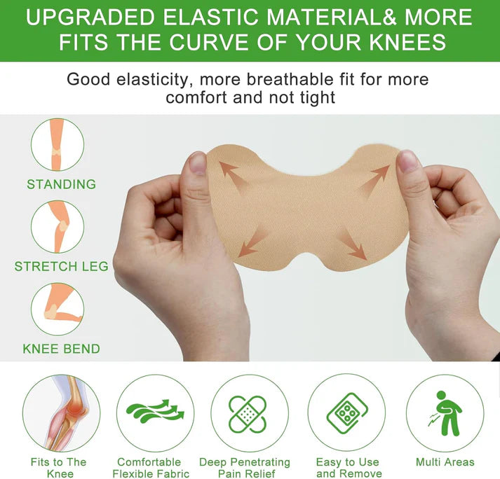 Natural Heat Knee Patches – Fast Pain Relief – Buy 10 Get 10 Free