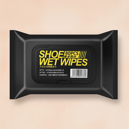 🧽 Natural Sneaker & Shoe Cleaner Wipes (Pack of 80)